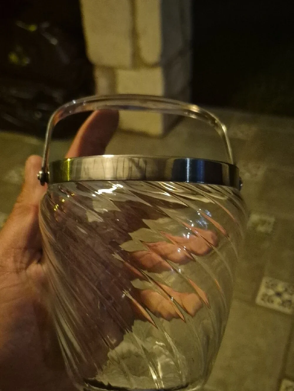 Vintage Ice Bucket With Silver Plated Handle WMF 1960's